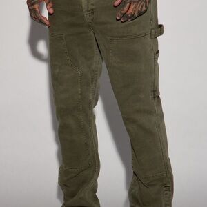 Men's Olive Cargo Pants